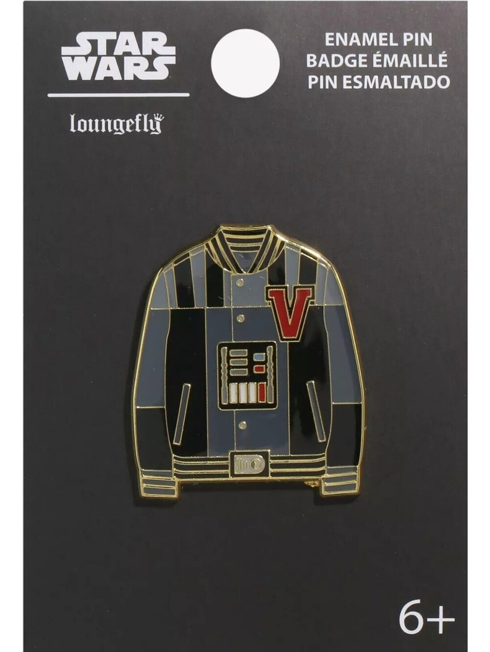 Loungefly Star Wars Darth Vader Varsity Jacket Enamel Pin